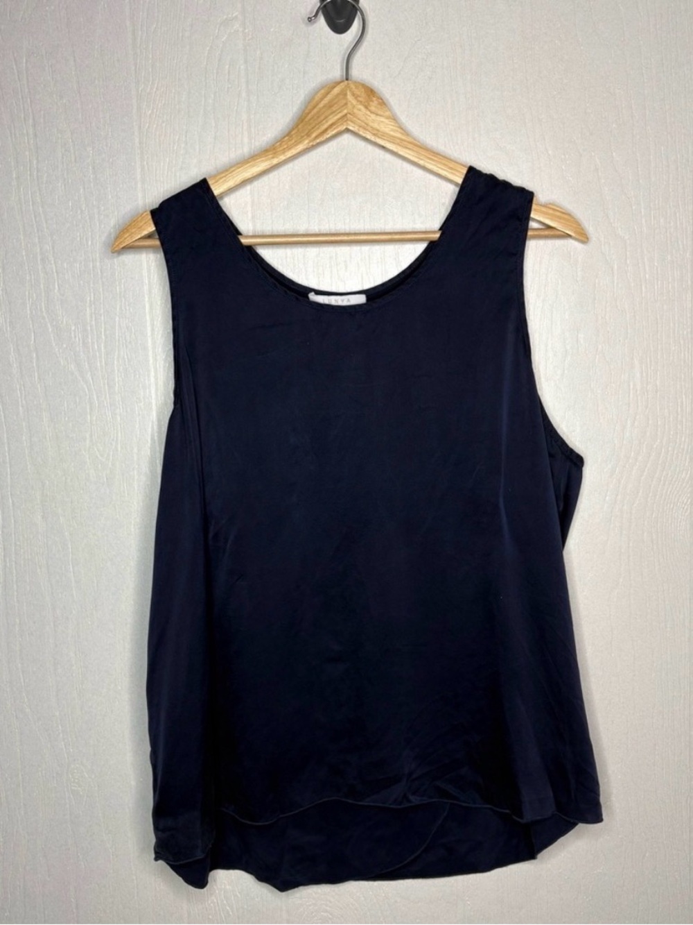 lunya washable silk pajamas Navy Tank & Shorts Sleep Set - Picture 2 of 11